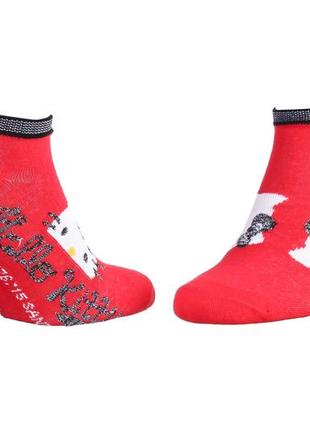 Шкарпетки hello kitty socks червоний жін 36-41 арт 13890128-8