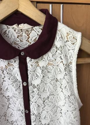 Мереживна блузка 13-14 років ,красива блуза на дівчинку