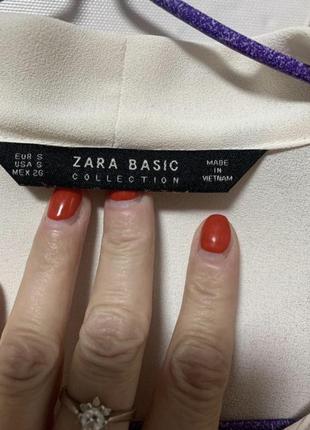 Прозора шифонова стильна блуза zara4 фото