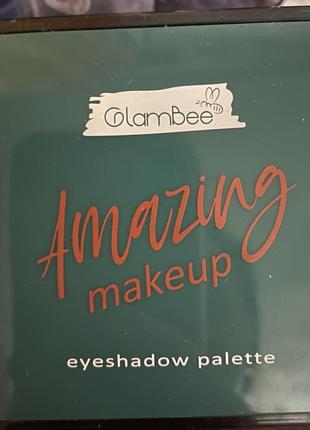 Палетка теней для век glambee amazing