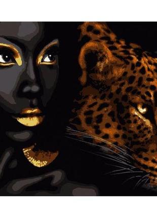 Картина по номерам "африканская жемчужина" с золотой краской ★★★★ от imdi