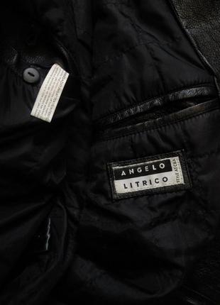 Чоловіча шкіряна куртка великий розмір, бата angelo litrico6 фото