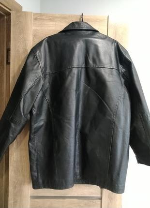Чоловіча шкіряна куртка великий розмір, бата angelo litrico3 фото