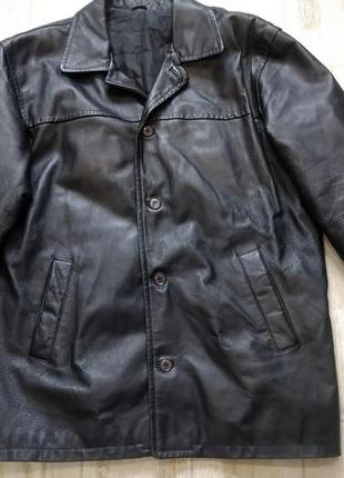 Чоловіча шкіряна куртка великий розмір, бата angelo litrico5 фото