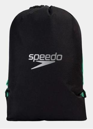 Сумка speedo pool bag au 15l чорний, зелений уні 45 x 34