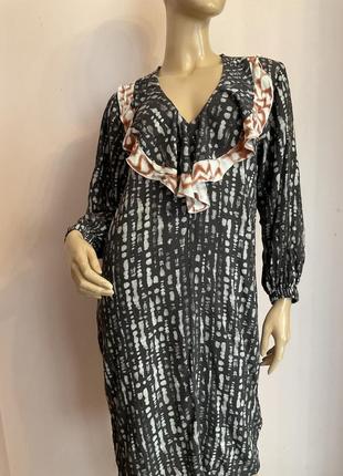 Вискозное блюдо не приталенное поаение/s/ brend costes