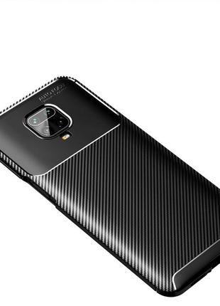 Чохол fiji ultimate carbon для xiaomi note 9 pro max противоударный бампер чорний
