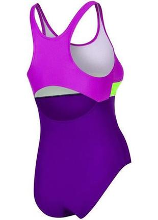 Купальник для дівчат aqua speed ​​emily 6510 фіолетовий, зелений, темно-фіолетовий дит 134см2 фото