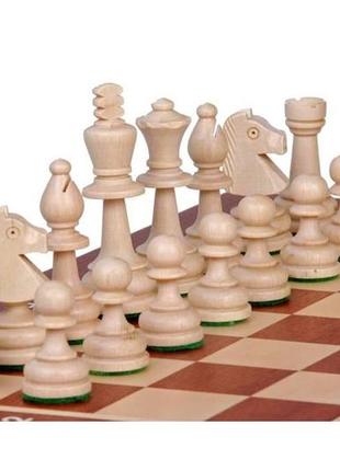 Шахи madon турнірні інтарсія №4 коричневий, бежевий уні 40,5х40,5см арт 943 фото