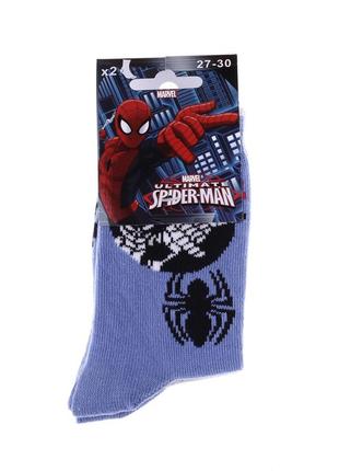Шкарпетки spider man buste spiderman 2p сірий, синій, діт 31-34, арт.83842044-12 фото