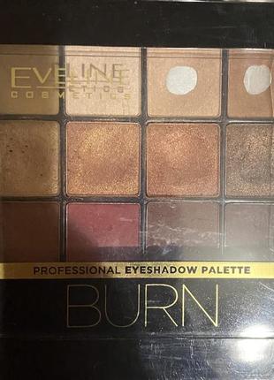 Палетка теней для век eveline cosmetics all in one eyeshadow palette 03 burn1 фото