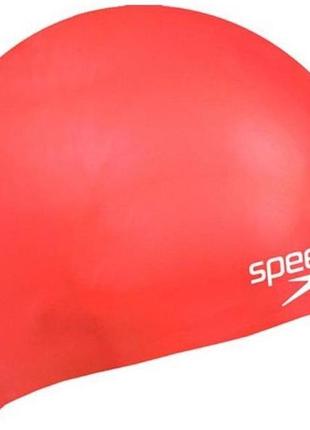 Шапка для плавання speedo moulded silc cap ju червоний дит osfm