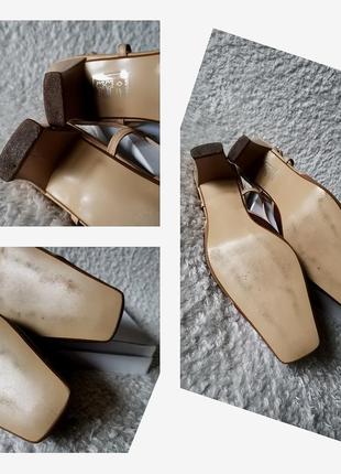 Кожаные туфли слингбеки босоножки с квадратным мысом с квадратным носком кожаные слингбеки hogl8 фото