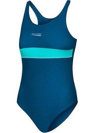 Купальник для дівчат aqua speed emily 7227 синій, блакитний дит 146см