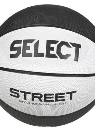 М'яч баскетбольний select basketball street v25 біло-чорний уні 7