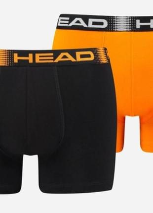 Труси-боксери head basic boxer 2p black/orange (xl)