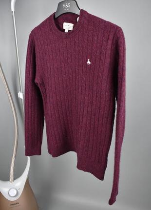 Jack wills женский шерстяной свитер бордовый размер s м4 фото