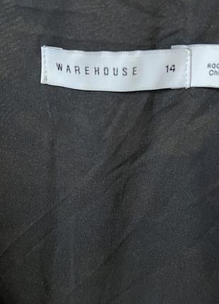 Платье в цветочный принт с поясом warehouse модал