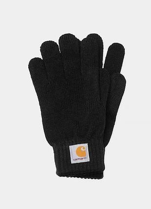Рукавички carhartt, рукавички кархарт теплі чорні