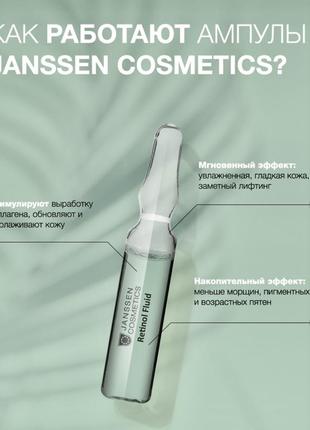 Janssen refining retinol fluid. янсенс ампульный концентрат интенсивно восстанавливающий флюид с ретинолом4 фото