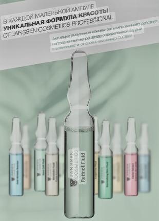 Janssen refining retinol fluid . янсенс ампульний концентрат інтенсивно відновлюючий флюїд з ретинолом5 фото