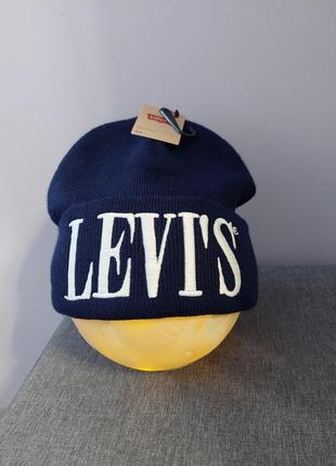 Стильная шапка унисекс от levis (levi's)2 фото