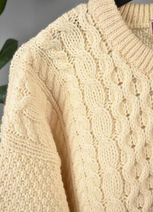 Hughland home шотландия женский шерстяной свитер вязаный оверсайз6 фото