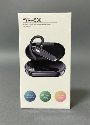 Bluetooth-гарнитура hbq yyk-530 с зарядным кейсом черная2 фото