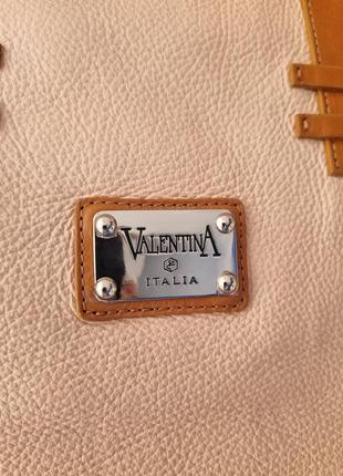 Сумка valentina, шкіряна сумка італія, сумка тоут, сумка шоппер, брендова сумка,4 фото
