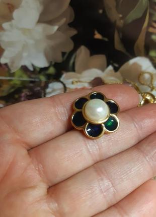 Брошь от d'orlan зажим на ожерелье цепочка, американский винтаж 80х