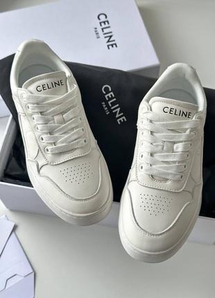 Белые кроссовки в стиле celine3 фото