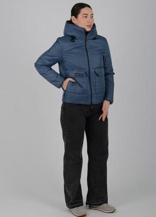 Женская стеганая куртка прямого кроя с водоотталкивающей пропиткой, весна-осень4 фото