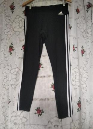 Супер штани чорного кольору"adidas"р.l.92%котон,8%єластан,камбоджа.2 фото