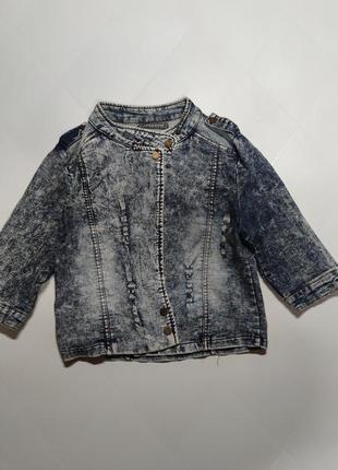 Стильная джинсовая куртка для девочки 12-14 лет h&amp;m zara next2 фото