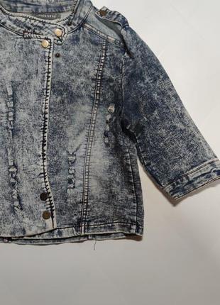 Стильная джинсовая куртка для девочки 12-14 лет h&amp;m zara next4 фото