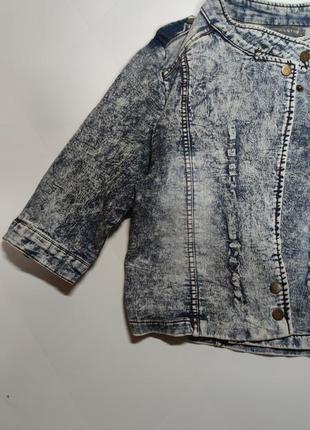 Стильная джинсовая куртка для девочки 12-14 лет h&amp;m zara next7 фото