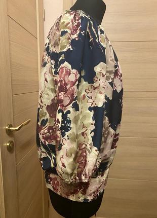 Новая красивая блуза в цветочный принт подойдет на 46, 48 размер или м, л3 фото