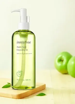 Innisfree apple seed cleansing oil — очищающее гидрофильное масло с экстрактом яблока 150 мл2 фото