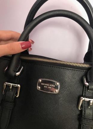 Сумка michael kors ciara large satchel 35h5sc6s3l кожа оригинал3 фото