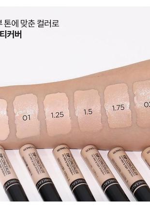 The saem cover perfection tip concealer  консилер со светоотражающими частицами, 7мл3 фото