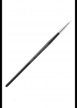 Пензлик для розпису в тубусі f №00 kodi (нейлон, чорна дерев'яна ручка)