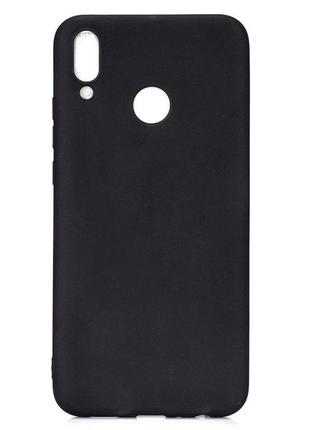 Чохол для meizu note 9 силікон soft touch бампер чорний