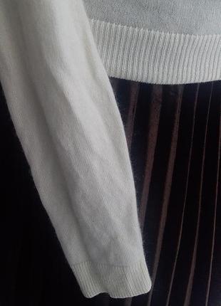 Нежный кашемировый кардиган кофта айвори классика шерсть пух8 фото