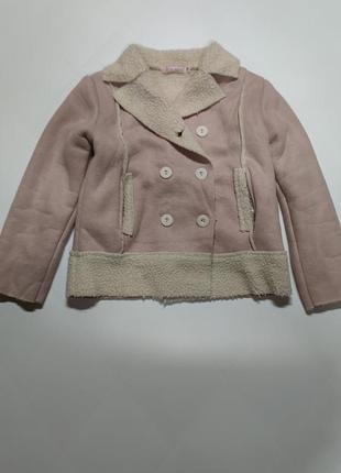 Стильный замшевый пиджак куртка косуха для девочки 5-7 лет little girls zara next h&amp;m1 фото
