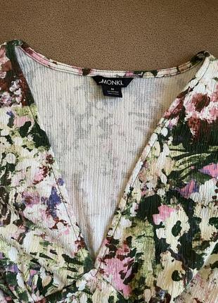 Блуза monki с цветочным принтом невероятная яркая5 фото