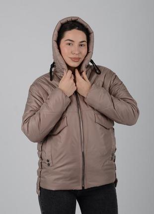 Женская стеганая качественная демисезонная куртка с водоотталкивающей пропиткой4 фото