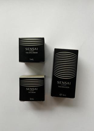 Sensai ultimate  набор пробников для лица, эмульсия, крем