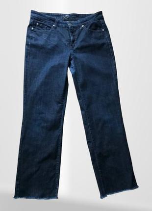 Классические прямые темно синие джинсы на 50-52р