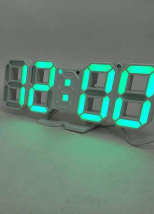 Годинники настільні електронні ly-1089 led з будильником fc-189 та термометром