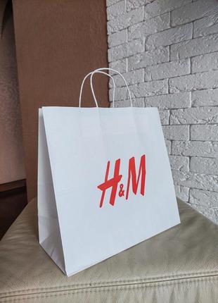 🔥🔥🔥крафт пакети *h&m* 🔥🔥🔥

📐розмір 32/30/15 см